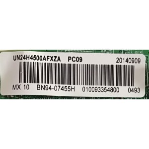 KIT DE TARJETAS PARA TV SAMSUNG / NUMERO DE PARTE MAIN BN94-07455H / BN41-02245A / BN97-10588A / BN9407455H / FUENTE BN4400746C / BN44-00746C / L23S0DS_EPN / PANEL V236BJ1-LE2 REV.C5 / MODELO UN24H4500 / UN24H4500AFXZA IP01